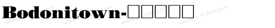 Bodonitown字体转换