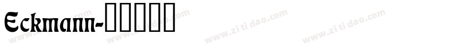 Eckmann字体转换