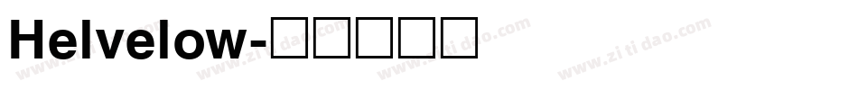Helvelow字体转换