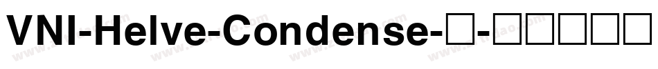 VNI-Helve-Condense-常字体转换