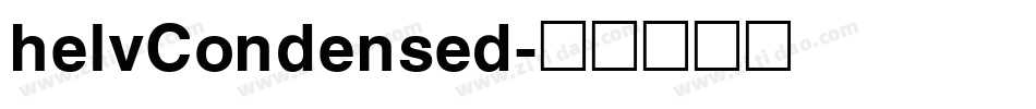helvCondensed字体转换