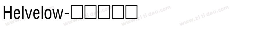 Helvelow字体转换