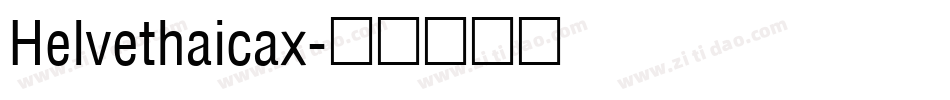 Helvethaicax字体转换