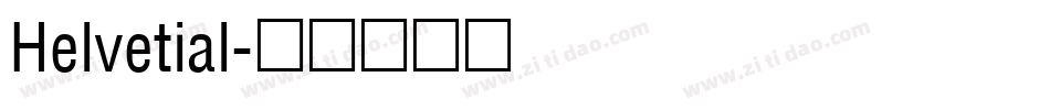 Helvetial字体转换
