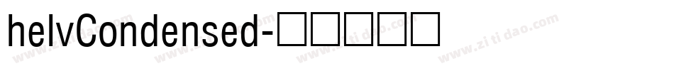 helvCondensed字体转换