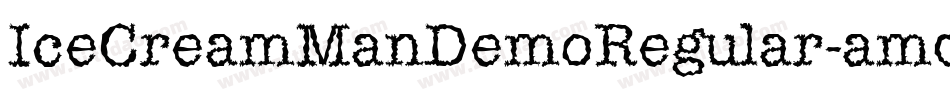 IceCreamManDemoRegular-amdg字体转换