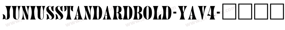JuniusstandardBold-YAv4字体转换