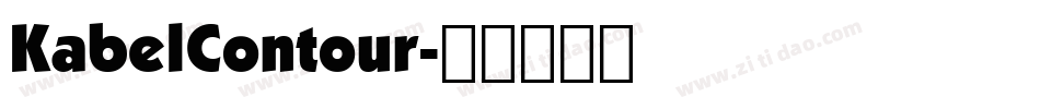 KabelContour字体转换
