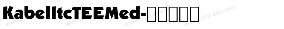 KabelItcTEEMed字体转换