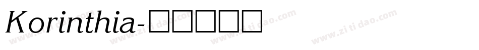 Korinthia字体转换