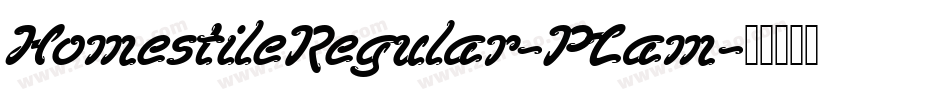 HomestileRegular-PLam字体转换