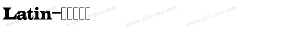 Latin字体转换