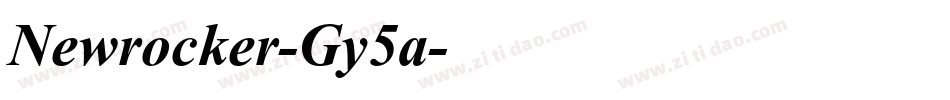 Newrocker-Gy5a字体转换