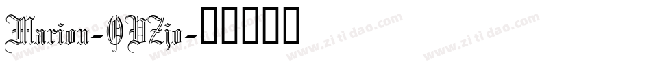 Marion-OVZjo字体转换
