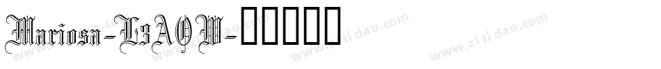 Mariosa-L3AOW字体转换