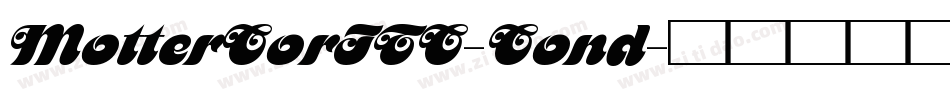 MotterCorITC-Cond字体转换