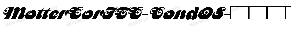 MotterCorITC-CondOS字体转换