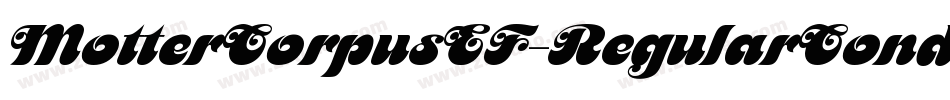 MotterCorpusEF-RegularCond字体转换