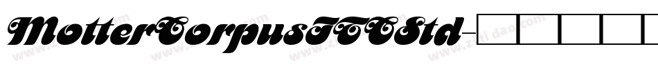 MotterCorpusITCStd字体转换
