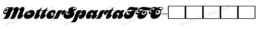 MotterSpartaITC字体转换