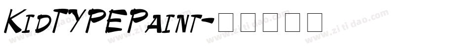 KidTYPEPaint字体转换