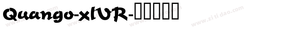 Quango-xlVR字体转换