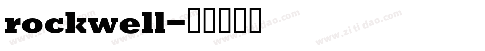 rockwell字体转换