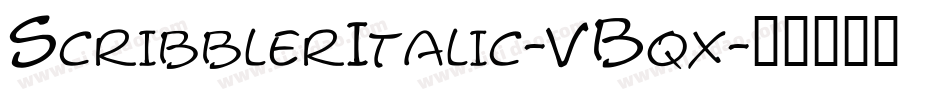 ScribblerItalic-VBqx字体转换