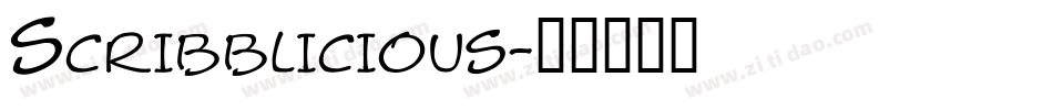 Scribblicious字体转换