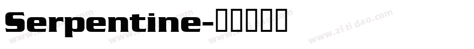 Serpentine字体转换
