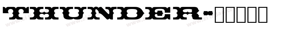 thunder字体转换