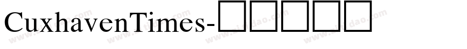 CuxhavenTimes字体转换