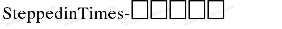 SteppedinTimes字体转换