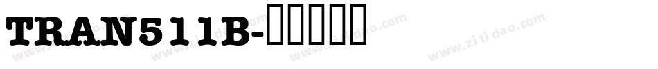 TRAN511B字体转换