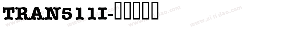 TRAN511I字体转换
