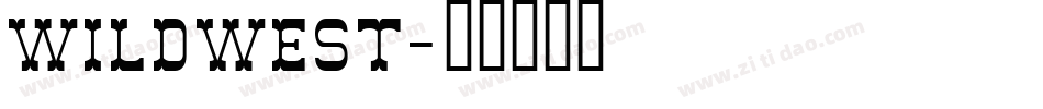 WildWest字体转换