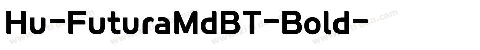 Hu-FuturaMdBT-Bold字体转换
