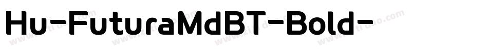Hu-FuturaMdBT-Bold字体转换