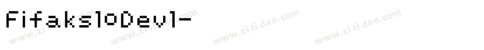 Fifaks10Dev1字体转换