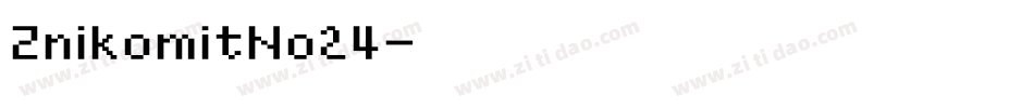 ZnikomitNo24字体转换