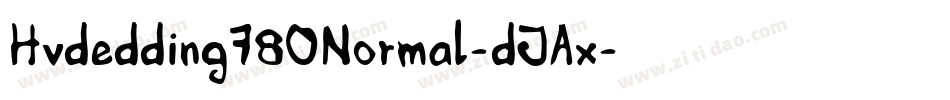 Hvdedding780Normal-dJAx字体转换