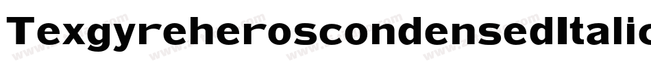 TexgyreheroscondensedItalic-B718字体转换