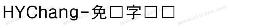 HYChang字体转换