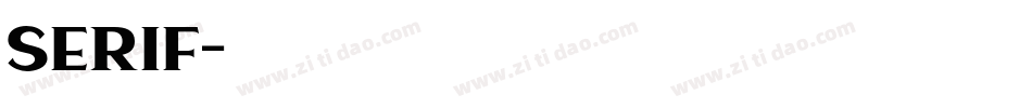 serif字体转换
