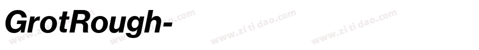 GrotRough字体转换