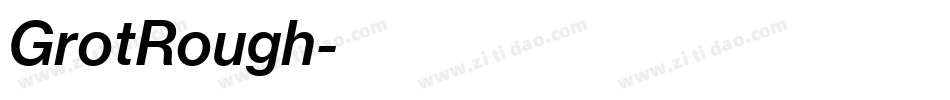 GrotRough字体转换