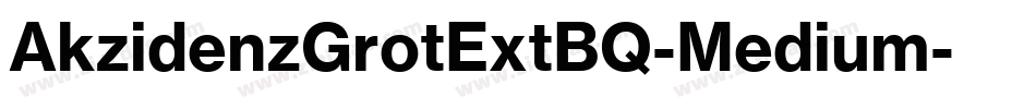 AkzidenzGrotExtBQ-Medium字体转换