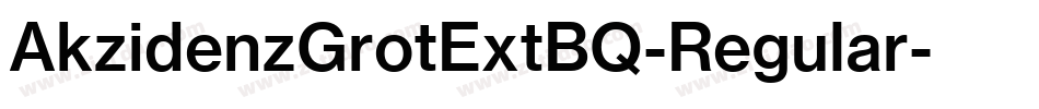 AkzidenzGrotExtBQ-Regular字体转换