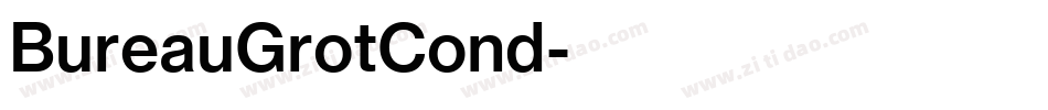 BureauGrotCond字体转换