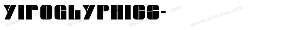 Yiroglyphics字体转换